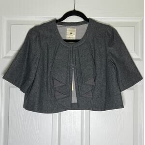 Elevenses by Anthropologie Catalina Wool Blend Bolero Shrug Sweater Womens 8 NWT